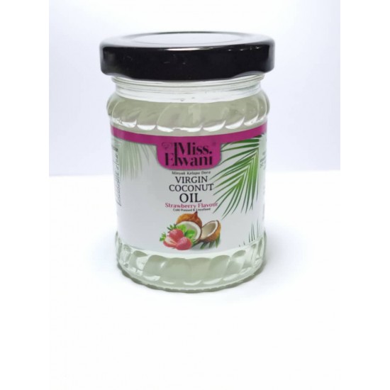 MINYAK KELAPA DARA STRAWBERRY VIRGIN COCONUT OIL MISS ELWANI, 100 ml